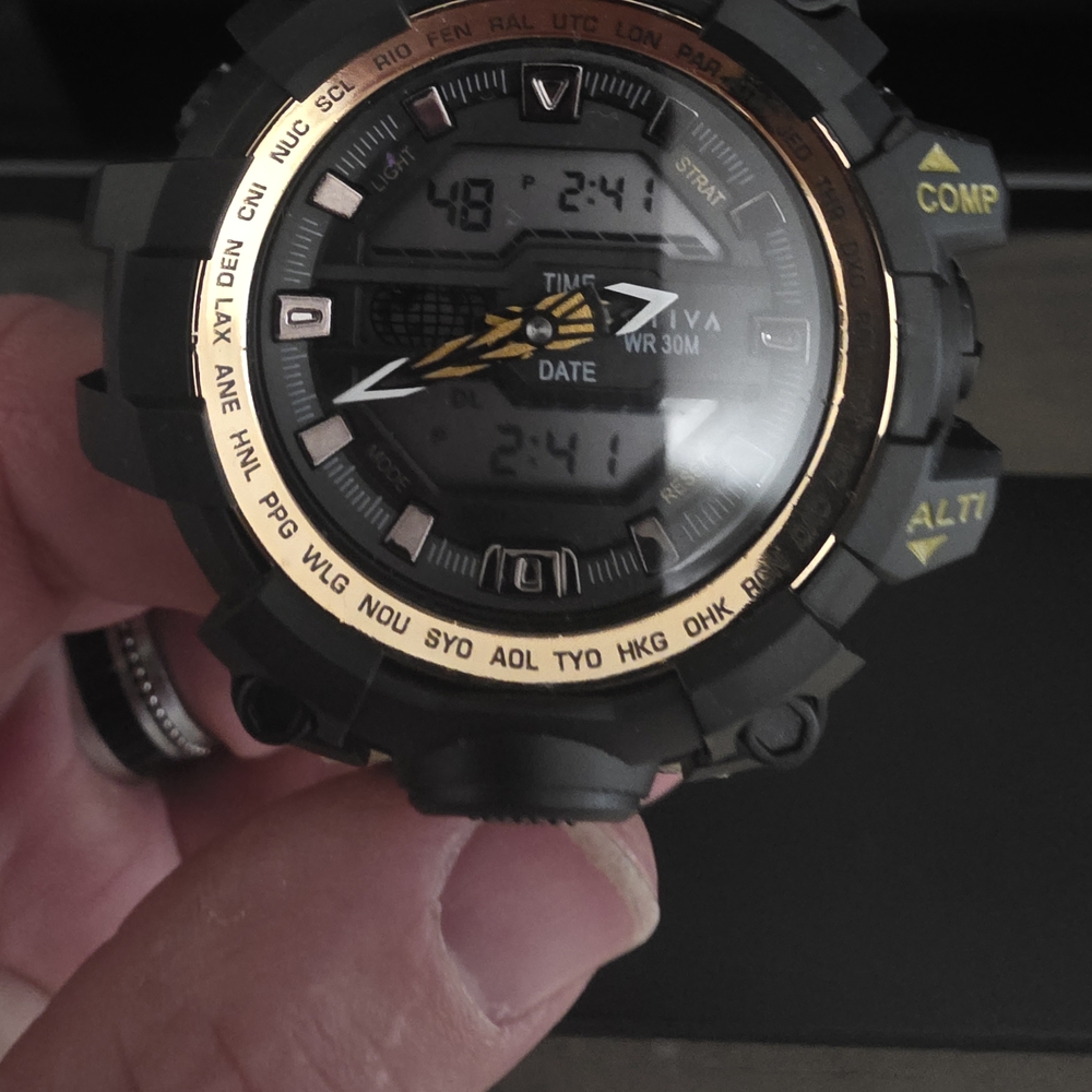 Invicta Black and Gold Men's Watch